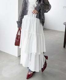 CLEAR BASIC | 【低身長サイズ有】コットンティアードフリルスカート [着回し力抜群 大人 カジュアル]≪CLEAR BASIC≫(スカート)