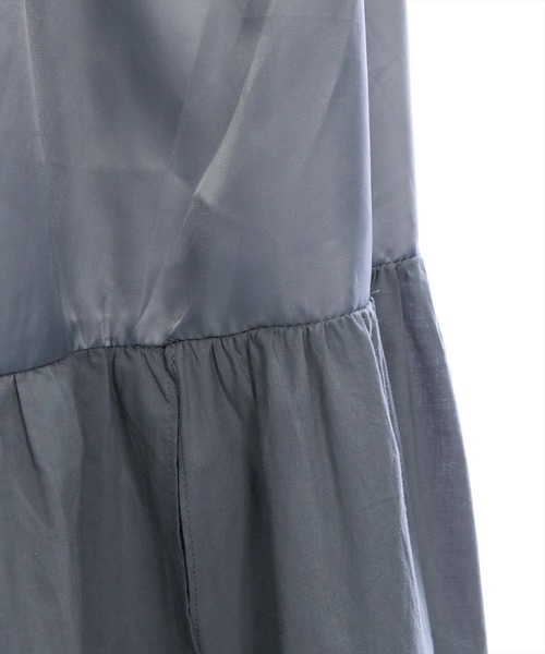 CLEAR BASIC（クリアベーシック）の「【低身長サイズ有】コットンティアードフリルスカート [着回し力抜群 大人 カジュアル]（スカート・レディース・グリーン/チャコールグレー/オフホワイト・F/XS）」の16枚目の写真