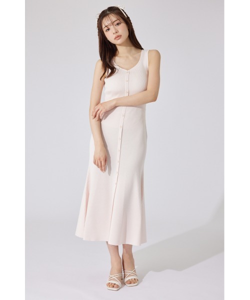 rienda（リエンダ）の「フリルブラウスセットニットマーメイドワンピース 夏服 サマーニット（ワンピース・レディース・ブルー/ブラック/ライトピンク・FREE）」の20枚目の写真