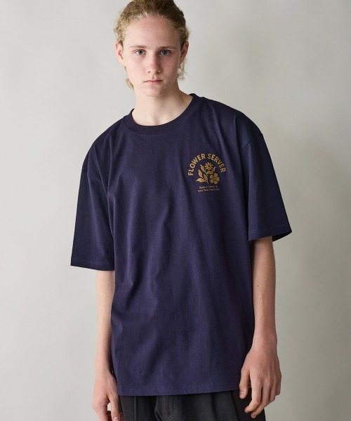 rehacer（レアセル）の「rehacer : Wind Bloom Open End T-shirt / ウインドブルーム オープンエンド Tシャツ（Tシャツ/カットソー・メンズ・ホワイト/ネイビー/スミクロ・MEDIUM/LARGE/X-LARGE/SMALL）」の13枚目の写真