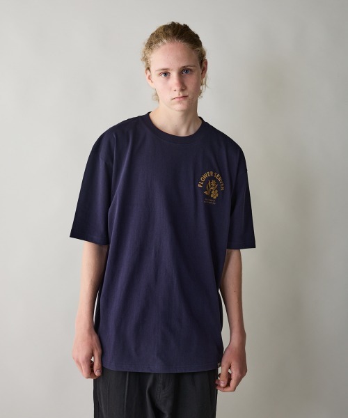 rehacer（レアセル）の「rehacer : Wind Bloom Open End T-shirt / ウインドブルーム オープンエンド Tシャツ（Tシャツ/カットソー・メンズ・ホワイト/ネイビー/スミクロ・MEDIUM/LARGE/X-LARGE/SMALL）」の12枚目の写真