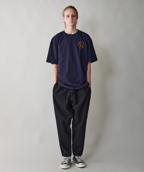 rehacer（レアセル）の「rehacer : Wind Bloom Open End T-shirt / ウインドブルーム オープンエンド Tシャツ（Tシャツ/カットソー・メンズ・ホワイト/ネイビー/スミクロ・MEDIUM/LARGE/X-LARGE/SMALL）」の10枚目の写真