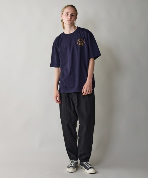 rehacer（レアセル）の「rehacer : Wind Bloom Open End T-shirt / ウインドブルーム オープンエンド Tシャツ（Tシャツ/カットソー・メンズ・ホワイト/ネイビー/スミクロ・MEDIUM/LARGE/X-LARGE/SMALL）」の8枚目の写真