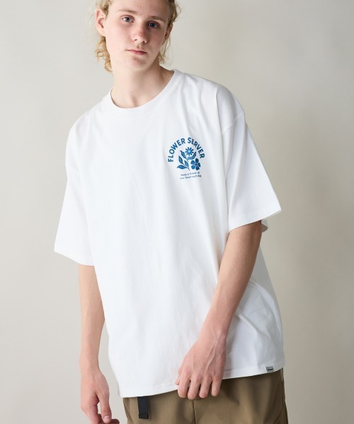 rehacer（レアセル）の「rehacer : Wind Bloom Open End T-shirt / ウインドブルーム オープンエンド Tシャツ（Tシャツ/カットソー・メンズ・ホワイト/ネイビー/スミクロ・MEDIUM/LARGE/X-LARGE/SMALL）」の16枚目の写真