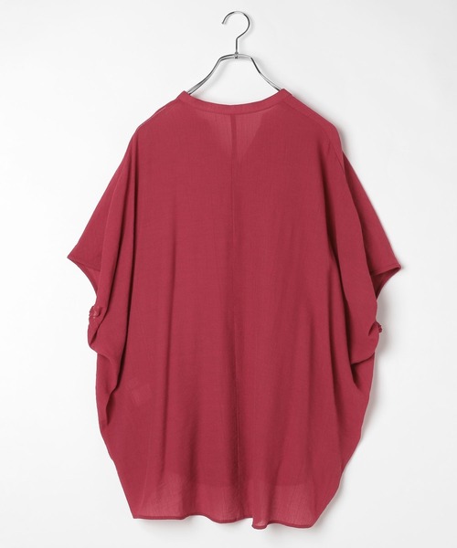 LEPSIM（レプシィム）の「スキッパードルマンチュニックSS　498446（チュニック・レディース・ブラック/オフホワイト/ブルー/レッド・FREE）」の18枚目の写真