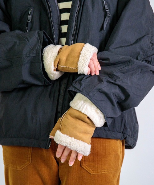 Glencroft] MOUTON FINGERLESS MITTS / ムートンフィンガーレスミトン