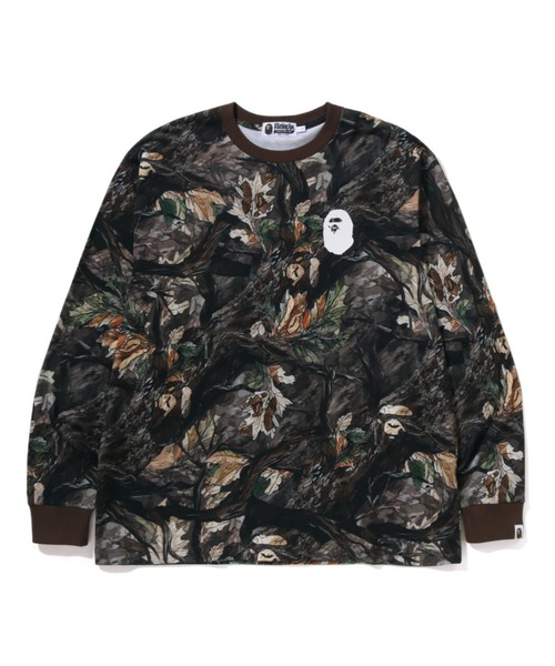 sta psyche camo reversible ls tee エイプ TREE EDGE CAMO RELAXED FIT LS TEE（Tシャツ/カットソー）｜A