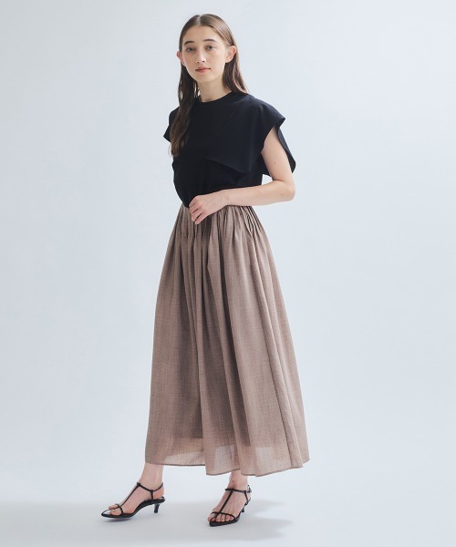 ketty(ケティ)の「フリルスリーブブラウス≪手洗い可能≫(シャツ/ブラウス・レディース・オフホワイト/ブラック・M)」の4枚目の写真