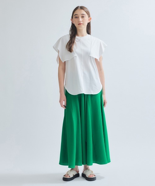 ketty(ケティ)の「フリルスリーブブラウス≪手洗い可能≫(シャツ/ブラウス・レディース・オフホワイト/ブラック・M)」の12枚目の写真