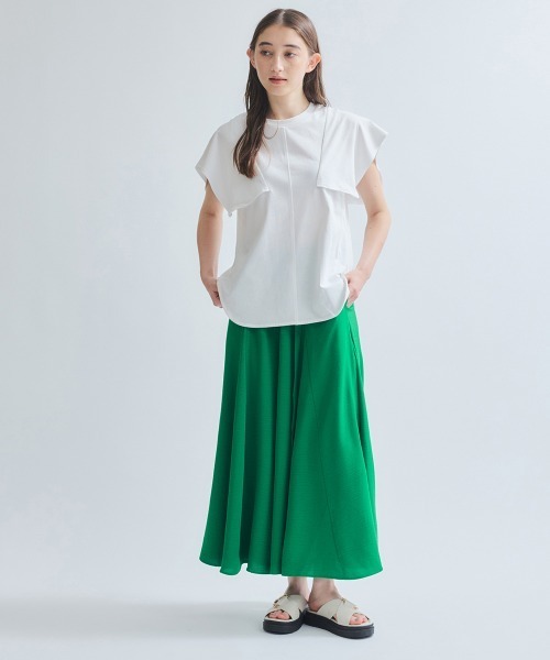 ketty(ケティ)の「フリルスリーブブラウス≪手洗い可能≫(シャツ/ブラウス・レディース・オフホワイト/ブラック・M)」の13枚目の写真