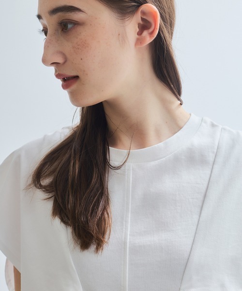 ketty(ケティ)の「フリルスリーブブラウス≪手洗い可能≫(シャツ/ブラウス・レディース・オフホワイト/ブラック・M)」の10枚目の写真
