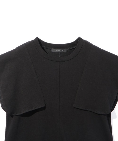 ketty(ケティ)の「フリルスリーブブラウス≪手洗い可能≫(シャツ/ブラウス・レディース・オフホワイト/ブラック・M)」の17枚目の写真