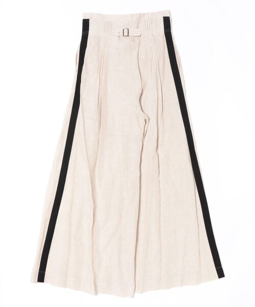 TITE IN THE STORE(ティテ インザ ストア)の「リネンサイドラインワイドパンツ(その他パンツ・レディース・ベージュ・38)」の2枚目の写真