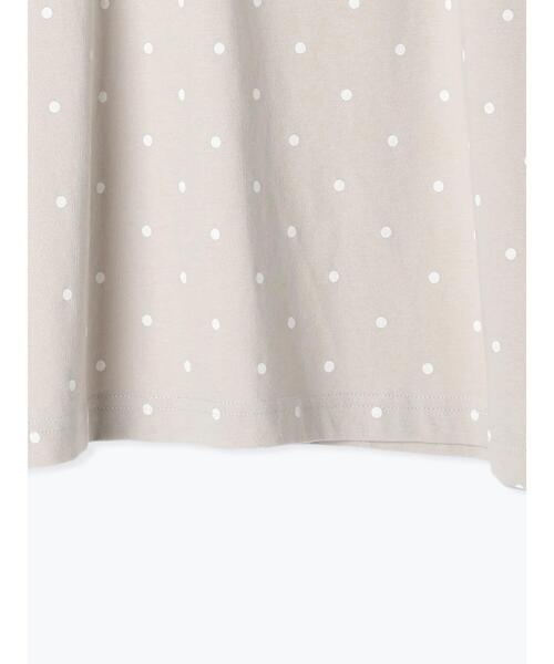 Samansa Mos2(サマンサ モスモス)の「【オーガニックコットン】ドット柄Tシャツ(Tシャツ/カットソー・レディース・オフホワイト/グレー/チャコールグレー/ネイビー・F)」の21枚目の写真