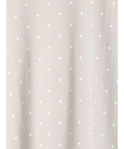 Samansa Mos2(サマンサ モスモス)の「【オーガニックコットン】ドット柄Tシャツ(Tシャツ/カットソー・レディース・オフホワイト/グレー/チャコールグレー/ネイビー・F)」の19枚目の写真