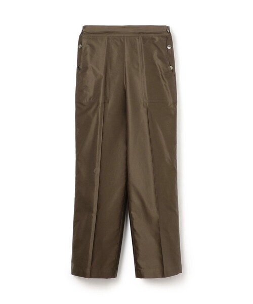 BACCA（バッカ）の「コットンバックサテン セーラーパンツ（その他パンツ・レディース・ライトブルー/ダークグリーン・34/36）」の2枚目の写真