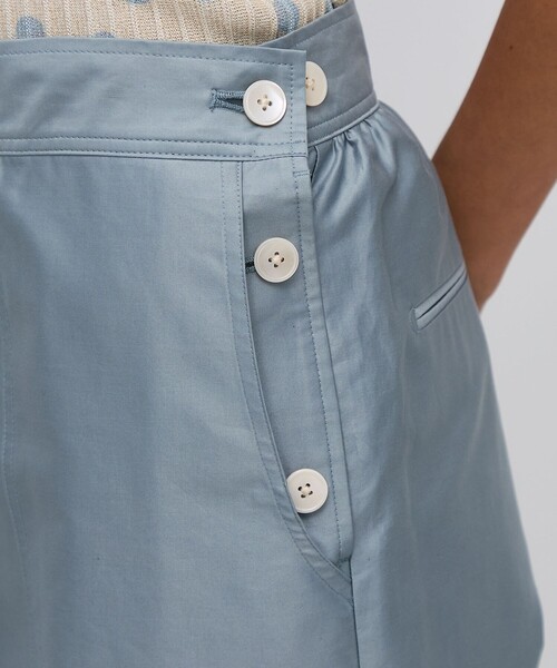 BACCA（バッカ）の「コットンバックサテン セーラーパンツ（その他パンツ・レディース・ライトブルー/ダークグリーン・34/36）」の10枚目の写真