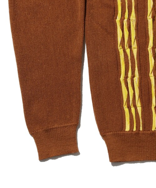 BEAMS PLUS(ビームスプラス)の「14ゲージ ボーンストライプ ニット ポロシャツ(ポロシャツ・メンズ・オリーブ/ブラック/ネイビー/ブラウン・XL/L/M/S)」の14枚目の写真