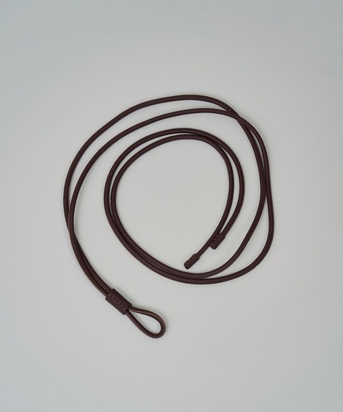 SALON adam et rope'（サロン アダム エ ロペ）の「レザーロープベルト（ベルト・レディース・ダークブラウン/ブラック・FREE）」の4枚目の写真