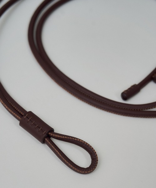 SALON adam et rope'（サロン アダム エ ロペ）の「レザーロープベルト（ベルト・レディース・ダークブラウン/ブラック・FREE）」の5枚目の写真