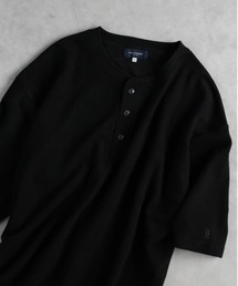 BACK NUMBER（バックナンバー）の「【BACK NUMBER】ロゴ刺繍ヘンリーネック半袖Ｔシャツ（Tシャツ/カットソー）」