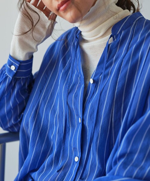 green label relaxing（グリーンレーベルリラクシング）の「ミルフィーユフレアブラウス（シャツ/ブラウス・レディース・ブラック/オフホワイト/その他2/その他1/ブラウン・FREE）」の7枚目の写真