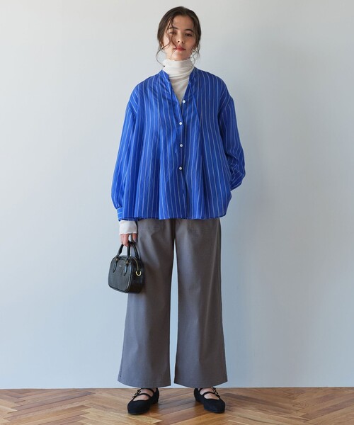 green label relaxing（グリーンレーベルリラクシング）の「ミルフィーユフレアブラウス（シャツ/ブラウス・レディース・ブラック/オフホワイト/その他2/その他1/ブラウン・FREE）」の9枚目の写真