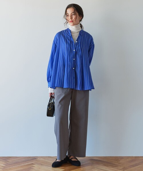 green label relaxing（グリーンレーベルリラクシング）の「ミルフィーユフレアブラウス（シャツ/ブラウス・レディース・ブラック/オフホワイト/その他2/その他1/ブラウン・FREE）」の10枚目の写真