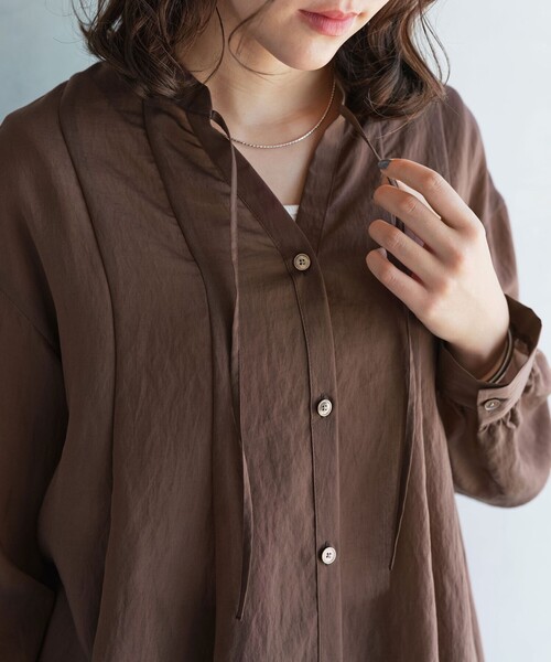 セール】【結論シリーズ】ミルフィーユフレアブラウス（シャツ