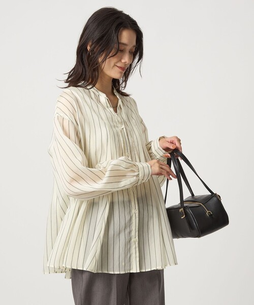 セール】【結論シリーズ】ミルフィーユフレアブラウス（シャツ