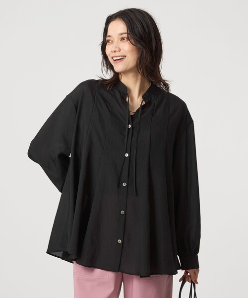 グリーンレーベルリラクシング 【結論シリーズ】ミルフィーユフレアブラウス 結論シリーズ】ミルフィーユフレアブラウス（シャツ/ブラウス