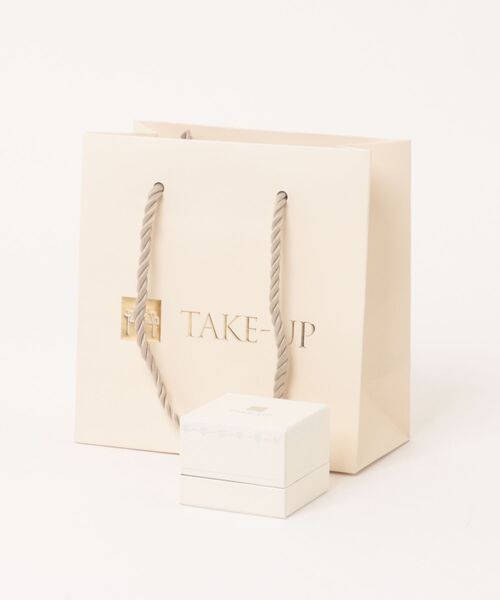 TAKE-UP(テイクアップ)の「K10 ライン3石グラデ ミーティアピアス( YG)(ピアス(両耳用)・レディース・イエローゴールド・FREE)」の7枚目の写真