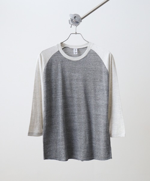 TRUSS(トラス)の「TRUSS トライブレンドラグラン7分袖Tシャツ(Tシャツ/カットソー・レディース・グレー系2・M)」の2枚目の写真