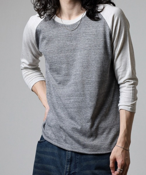 TRUSS(トラス)の「TRUSS トライブレンドラグラン7分袖Tシャツ(Tシャツ/カットソー・レディース・グレー系2・M)」の12枚目の写真