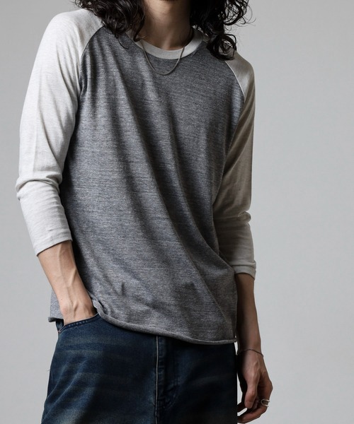 TRUSS(トラス)の「TRUSS トライブレンドラグラン7分袖Tシャツ(Tシャツ/カットソー・レディース・グレー系2・M)」の14枚目の写真