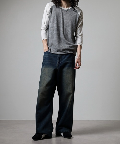 TRUSS(トラス)の「TRUSS トライブレンドラグラン7分袖Tシャツ(Tシャツ/カットソー・レディース・グレー系2・M)」の15枚目の写真