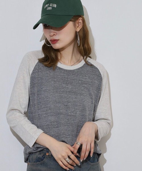 TRUSS(トラス)の「TRUSS トライブレンドラグラン7分袖Tシャツ(Tシャツ/カットソー・レディース・グレー系2・M)」の10枚目の写真