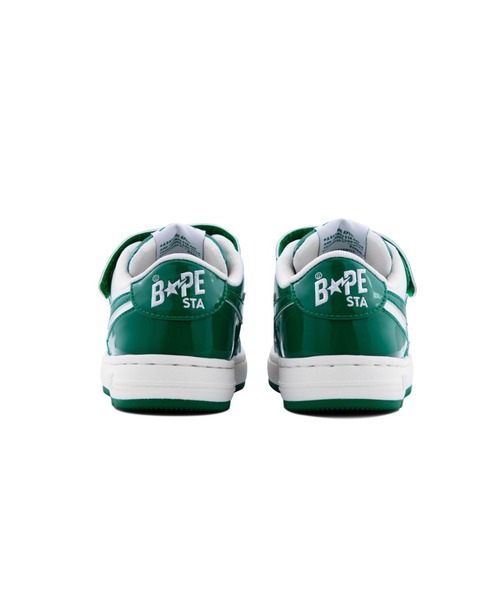 A BATHING APE（アベイシングエイプ）の「BAPE STA ICON KIDS #1（スニーカー・キッズ・ブラック/グリーン・17/16/19/14.0cm/18/15 ）」の6枚目の写真