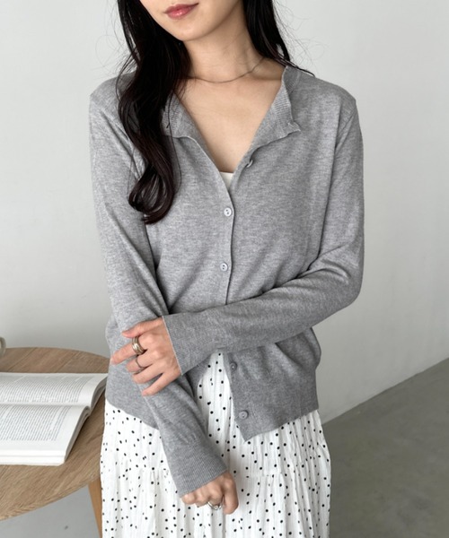 45R商品検索カーディガン｜45R 45R フロートケーブルのニットソー