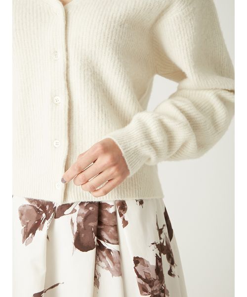 セール】フォックスウールレーストリムカーディガン（カーディガン