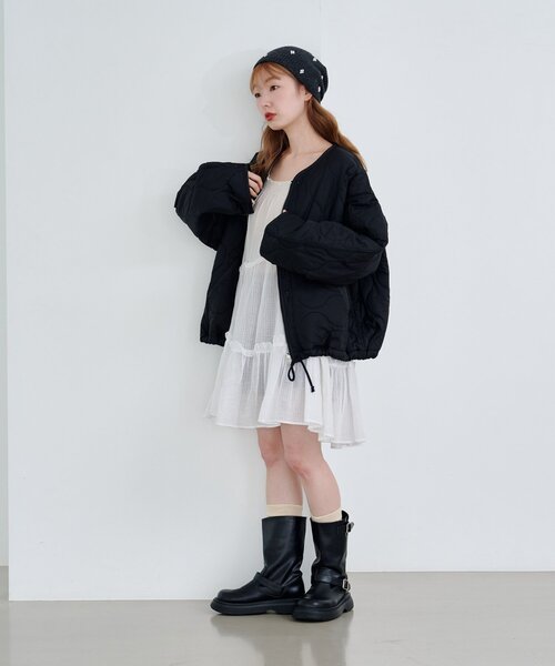 Kastane（カスタネ）の「【新色追加/4色展開】パールニットビーニー（ニットキャップ/ビーニー・レディース・キャメル/グレー/アイボリー/ブラック・FREE）」の15枚目の写真