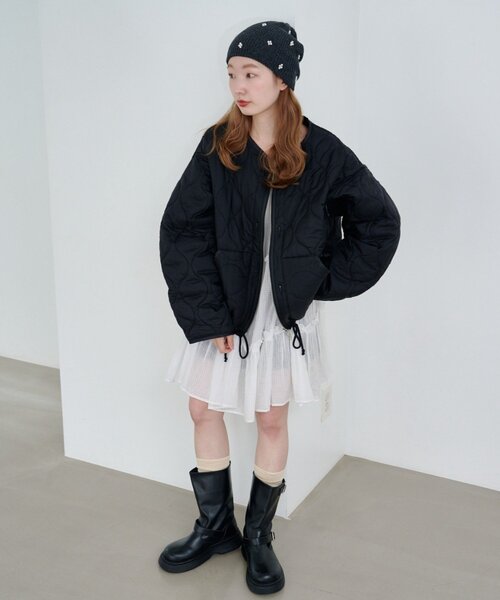 Kastane（カスタネ）の「【新色追加/4色展開】パールニットビーニー（ニットキャップ/ビーニー・レディース・キャメル/グレー/アイボリー/ブラック・FREE）」の18枚目の写真