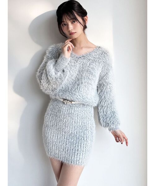 RESEXXY（リゼクシー）の「ポイントパールゴムベルト（ベルト・レディース・ホワイト/ブラック/ベージュ・FREE）」の7枚目の写真