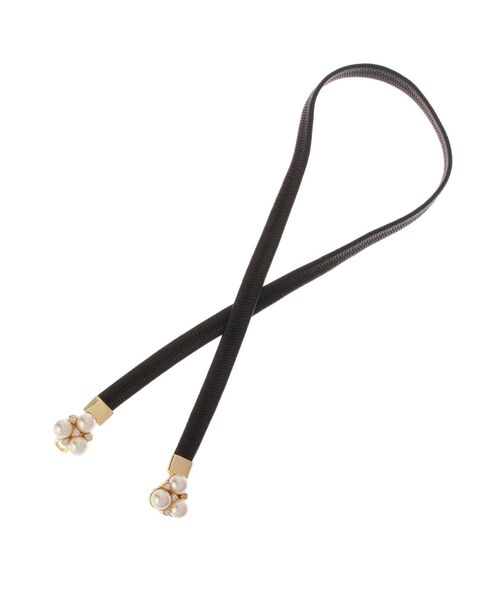 RESEXXY（リゼクシー）の「ポイントパールゴムベルト（ベルト・レディース・ホワイト/ブラック/ベージュ・FREE）」の10枚目の写真