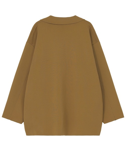 ZUCCa（ズッカ）の「PEストレッチニット / ニットジャケット / S（テーラードジャケット・レディース・ベージュ/ブラック/ボルドー・M size）」の4枚目の写真