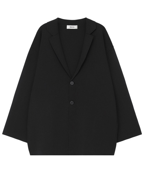 ZUCCa（ズッカ）の「PEストレッチニット / ニットジャケット / S（テーラードジャケット・レディース・ベージュ/ブラック/ボルドー・M size）」の5枚目の写真