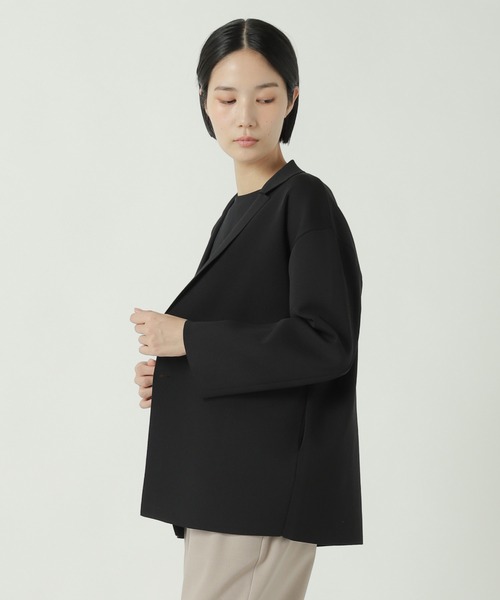 ZUCCa（ズッカ）の「PEストレッチニット / ニットジャケット / S（テーラードジャケット・レディース・ベージュ/ブラック/ボルドー・M size）」の14枚目の写真