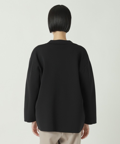 ZUCCa（ズッカ）の「PEストレッチニット / ニットジャケット / S（テーラードジャケット・レディース・ベージュ/ブラック/ボルドー・M size）」の13枚目の写真