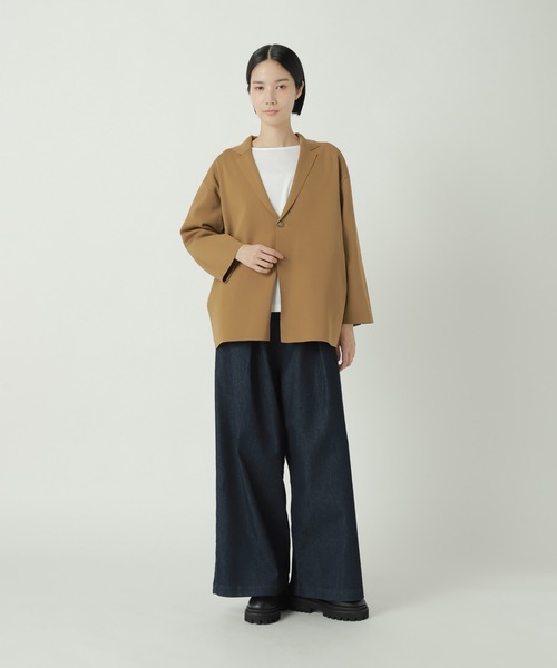 ZUCCa（ズッカ）の「PEストレッチニット / ニットジャケット / S（テーラードジャケット・レディース・ベージュ/ブラック/ボルドー・M size）」の10枚目の写真