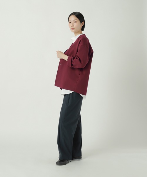 ZUCCa（ズッカ）の「PEストレッチニット / ニットジャケット / S（テーラードジャケット・レディース・ベージュ/ブラック/ボルドー・M size）」の6枚目の写真